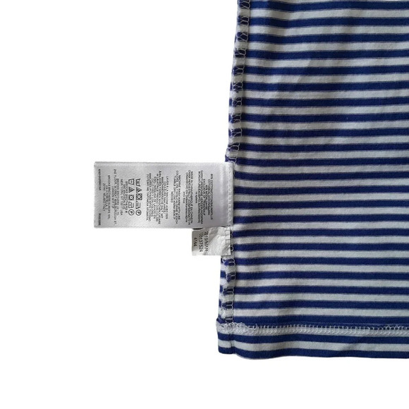 Brooks Brothers Kids Navy and White Stripped Long Sleeve in Size Large - Picture 6 of 6